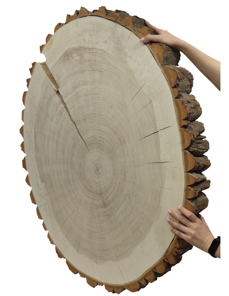 Stoły i Stoliki - Plaster Topoli z Korą~ Owalny ~ dł. 90/ szer. max. 85/ gr. 9 cm ~  090505 - product MODO24.PL 2