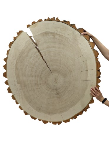 Stoły i Stoliki - Plaster Topoli z Korą~ Owalny ~ dł. 90/ szer. max. 85/ gr. 9 cm ~  090505 - product 3