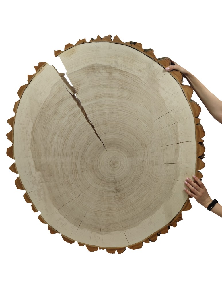 Stoły i Stoliki - Plaster Topoli z Korą~ Owalny ~ dł. 90/ szer. max. 85/ gr. 9 cm ~  090505 - product MODO24.PL 3