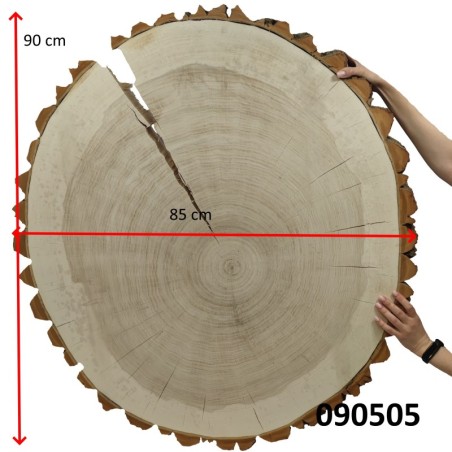 Owalny Plaster Topoli ⭖ Z Korą/Surowy ⭖ 90x85x9 cm/ 20 kg ⭖ DIY