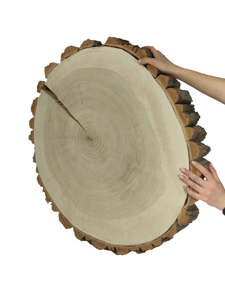 Stoły i Stoliki - Plaster Topoli z Korą ~ Okrągły ~ dł. 70/ szer. max. 65/ gr. 9 cm ~  144441 - product MODO24.PL 3