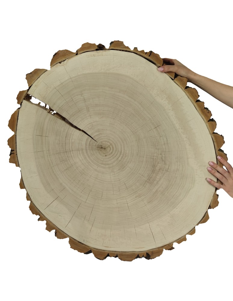 Stoły i Stoliki - Plaster Topoli z Korą ~ Okrągły ~ dł. 70/ szer. max. 65/ gr. 9 cm ~  144441 - produkt MODO24.PL 1