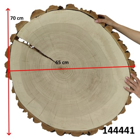 Owalny Plaster Topoli ⭖ Z Korą/ Surowy ⭖ 70x65x9 cm/ 13 kg ⭖ DIY