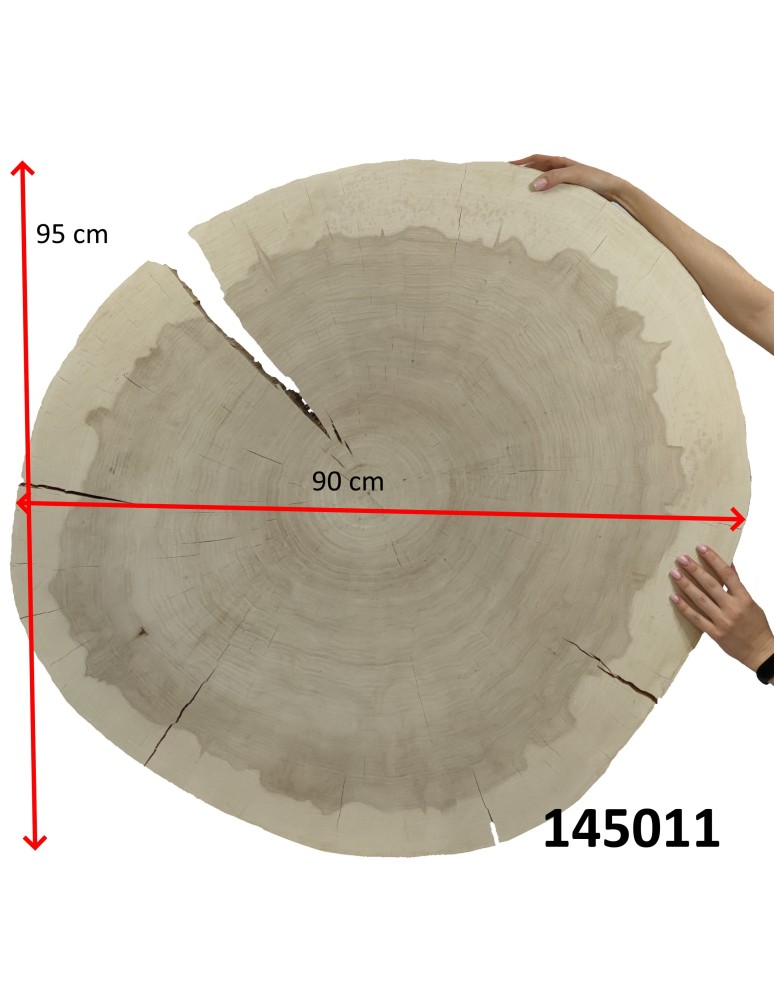 Stoły i Stoliki - Okorowany Plaster Topoli ~ Owalny ~ dł. 90/ szer. max. 95/ gr. 9 cm ~  145011 - product MODO24.PL 3