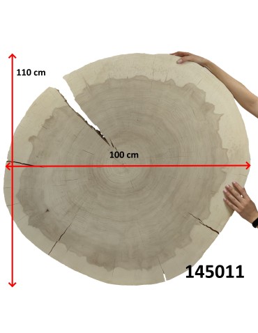 Stoły i Stoliki - Okorowany Plaster Topoli ~ Owalny ~ dł. 110/ szer. max. 100/ gr. 9 cm ~ - product 3