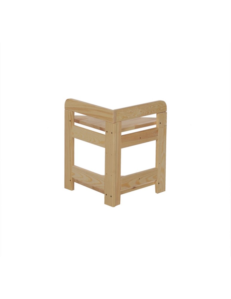 Regały drewniane - Podstawa do Regału BERDO ~ Moduł Narożnikowy ~ 44x34,4x34 cm - product MODO24.PL 3