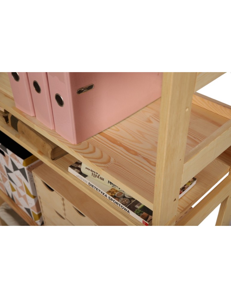 Regały drewniane - Regał Modułowy Prosty ~ BERDO PRO_04 ~ 120,8x80x34,4 cm ~ 4 Półki - product MODO24.PL 10