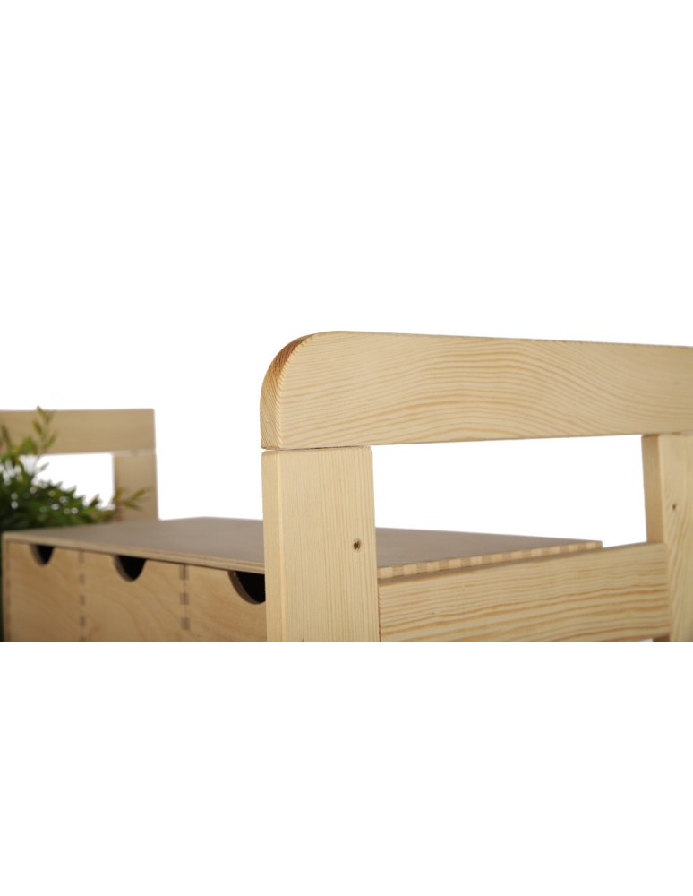 Regały drewniane - Regał Modułowy Prosty ~ BERDO PRO_06 ~ 197,6x80x34,4 cm ~ 6 Półek - product MODO24.PL 6