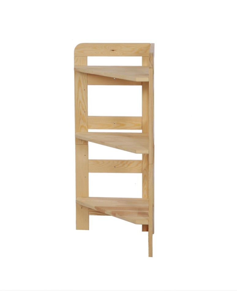 Regały drewniane - Narożny Regał Modułowy ~ Zewnętrzny ~ BERDO NZEW_03 ~ 82,4x34,4x34 cm ~ 3 Półki - product MODO24.PL 3