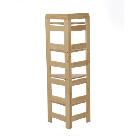 Narożny Regał Modułowy ~ Zewnętrzny ~ BERDO NZEW_04 ~ 120,8x34,4x34 cm ~ 4 Półki