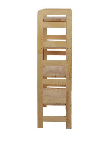 Regały drewniane - Regał Modułowy Prosty ~ BERDO PRO_04 ~ 120,8x80x34,4 cm ~ 4 Półki - product 3