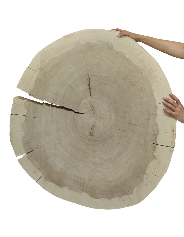 Stoły i Stoliki - Okorowany Plaster Topoli ~ Owalny ~ dł. 90/ szer. max. 80/ gr. 9 cm ~ - product MODO24.PL 1