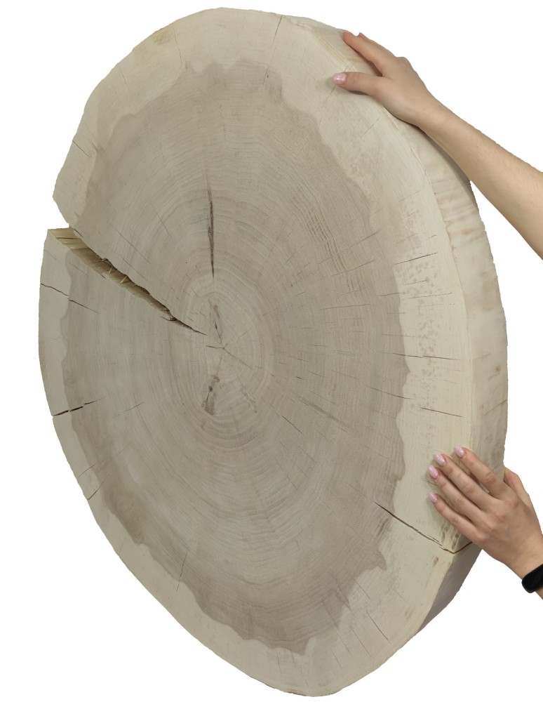 Stoły i Stoliki - Okorowany Plaster Topoli ~ Owalny ~ dł. 90/ szer. max. 80/ gr. 9 cm ~ - product MODO24.PL 2