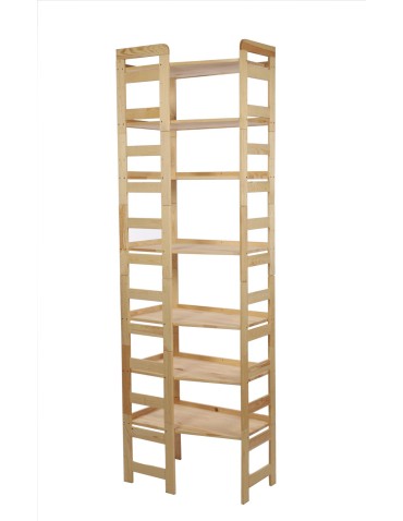 Regały drewniane - Regał Modułowy Narożnikowy ~ BERDO NAR_07 ~ 236x72x44,8 cm ~ 7 Półek - product 5