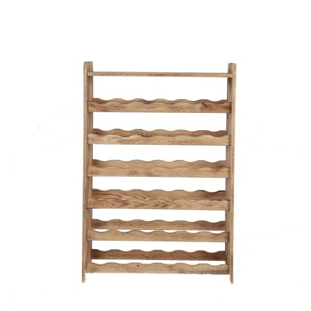Opalany Regał Dębowy na 36 Butelek · 91x62x26 cm · Klasyczny