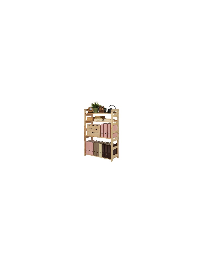 Regały drewniane - Regał Modułowy Prosty ~ BERDO PRO_04 ~ 120,8x80x34,4 cm ~ 4 Półki - produkt MODO24.PL 1
