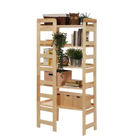 Regał Modułowy Narożnikowy ~ BERDO NAR_05 ~ 159,2x72x44,8 cm ~ 5 Półek