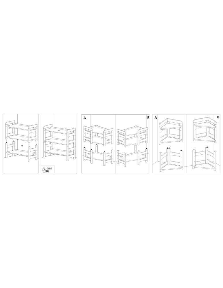 Regały drewniane - Podstawa do Regału BERDO ~ Moduł Prosty ~ 44x80x34,4 cm - product MODO24.PL 14