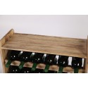 Regał dębowy na 56 butelek · RW-22-56P_FL · drewno surowe opalane