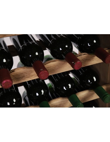 Seria RW-22 - Regał dębowy na 63 butelki · RW-22-63 · drewno w stanie surowym opalane - product 6