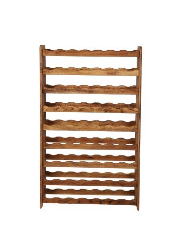 Seria RW-22 - Regał dębowy na 63 butelki · RW-22-63 · drewno olejowane, opalane - product 3