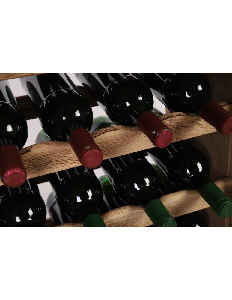 Seria RW-22 - Dębowy regał na wino RW-22-77 drewno w stanie surowym opalane - product MODO24.PL 4