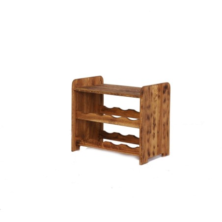 Regał dębowy na 8 butelek · RW-22-08P · lite drewno olejowane, opalane