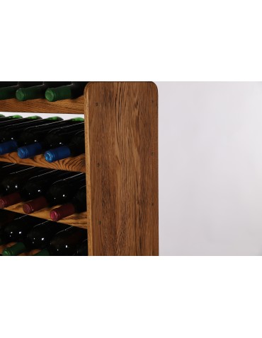 Seria RW-22 - Regał dębowy na 42 butelki · RW-22-42 · drewno olejowane, opalane. - product 4