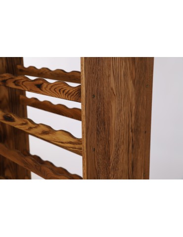 Regał dębowy na 42 butelki · RW-22-42 · drewno olejowane, opalane. - product 2