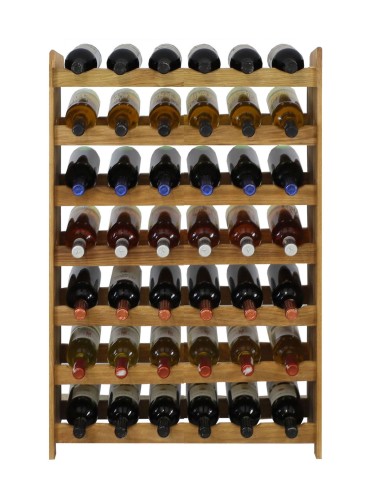 Seria RW-22 - Regał dębowy na 42 butelki · RW-22-42 · drewno olejowane, opalane. - product 8