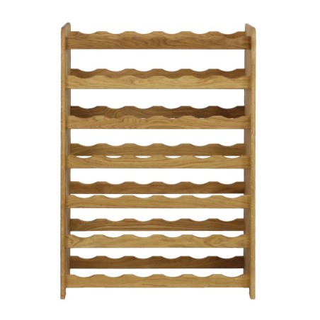 Regał dębowy na 42 butelki · RW-22-42 · drewno olejowane, opalane.