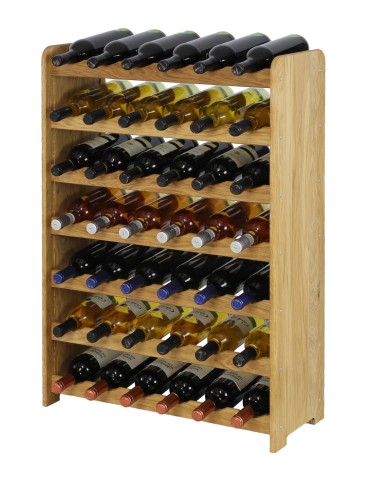 Seria RW-22 - Regał dębowy na 42 butelki · RW-22-42 · drewno olejowane, opalane. - product 11