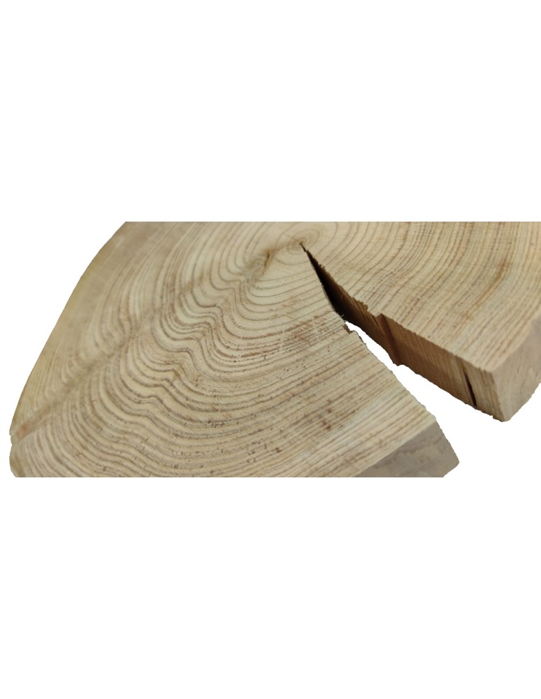 Plastry Okrągłe - Plaster drewna - fi 30-35 cm - Modrzew, gr 4,0 cm - product MODO24.PL 3