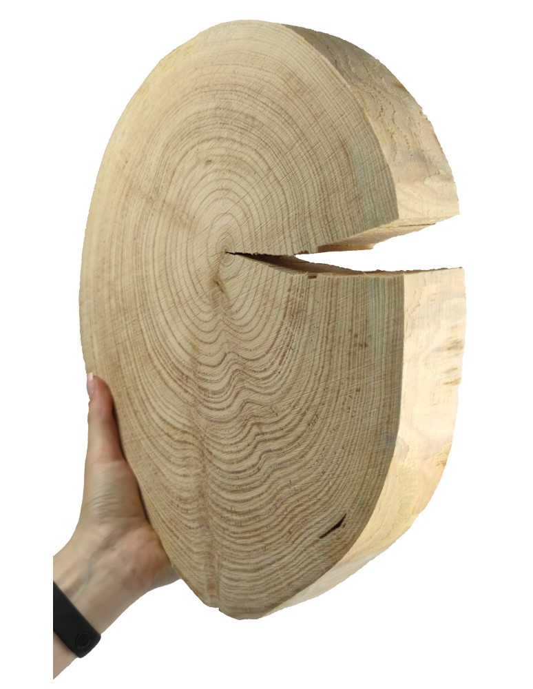 Plastry Okrągłe - Plaster drewna - fi 30-35 cm - Modrzew, gr 4,0 cm - produkt MODO24.PL 1