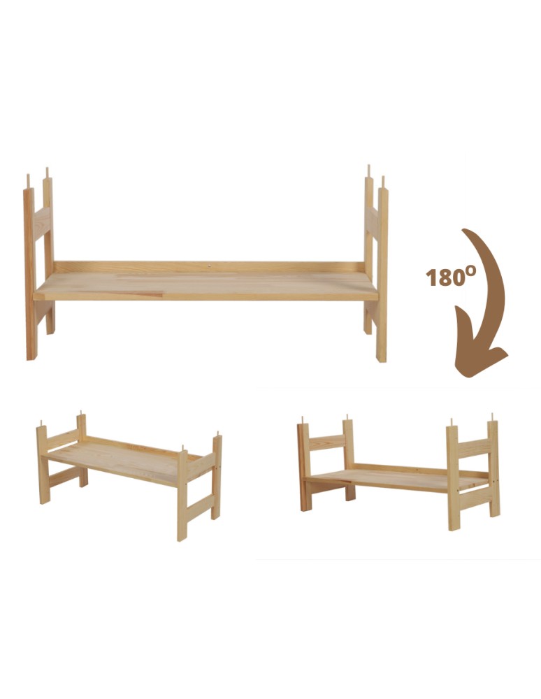 Regały drewniane - Regał Modułowy Prosty ~ BERDO PRO_05 ~ 159,2x80x34,4 cm ~ 5 Półek - product MODO24.PL 22