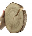 Plaster drewna z korą - fi 15-20 cm - Modrzew, gr 2,0 cm