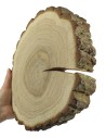 Plaster drewna z korą - fi 20-25 cm - Dąb, gr 3,0 cm