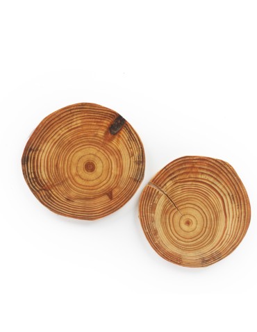 Zestawy Podkładek Na Stół - Podkładki na Stół  z Modrzewia  Okorowane i Olejowane  12-15 cm  6 sztuk - product 3