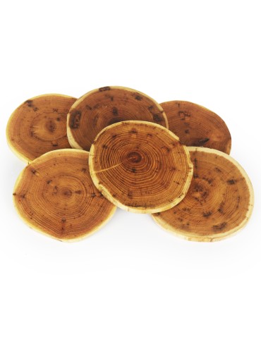 Zestawy Podkładek Na Stół - Akacjowe Podkładki Na Stół ⚛ Okorowane ⚛ Olejowane ⚛ ø 12-15 cm ⚛ 6 sztuk - product 8