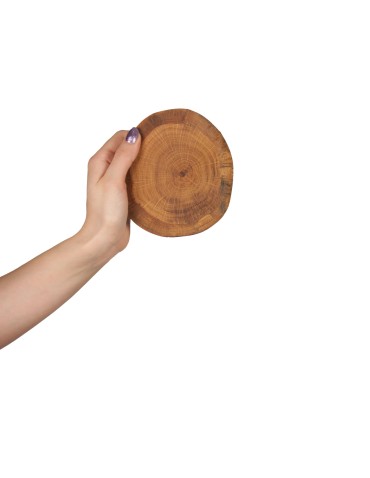 Zestawy Podkładek Na Stół - Dębowe Podkładki Na Stół ⚜ Okorowane ⚜ Olejowane ⚜ ø 9-12 cm ⚜ 6 sztuk - product 13