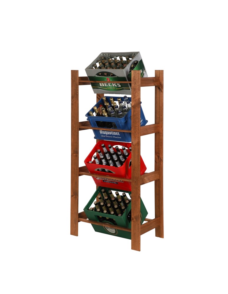 Kategorie produktów - Regał na 4 Skrzynki ~ Drewniany/ Brązowy ~ RSS 149x70x39 cm - product MODO24.PL 2