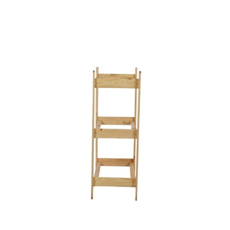 Stojak Ekspozycyjny na 3 Skrzynki ◈ Drewniany/ Surowy ◈ 107x70x39 cm