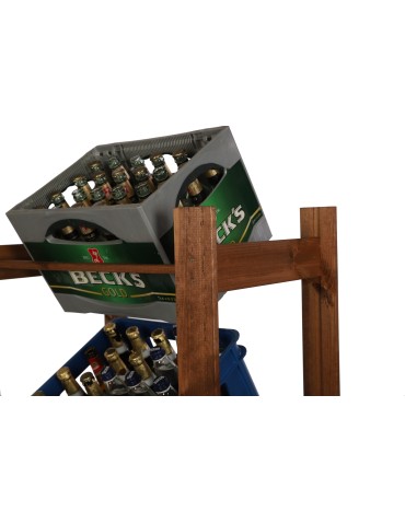 Kategorie produktów - Regał na 4 Skrzynki ~ Drewniany/ Brązowy ~ RSS 149x70x39 cm - product 7