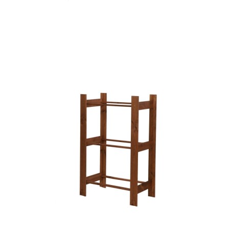 Regał Na Skrzynki ◈ Trzypiętrowy ◈ Drewniany/Brązowy ◈ 107x70x39 cm