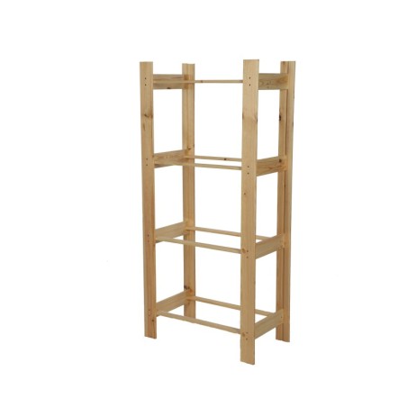 Stojak na Skrzynki z Warzywami ▪ Drewniany/ Surowy ▪ 149x70x39 cm