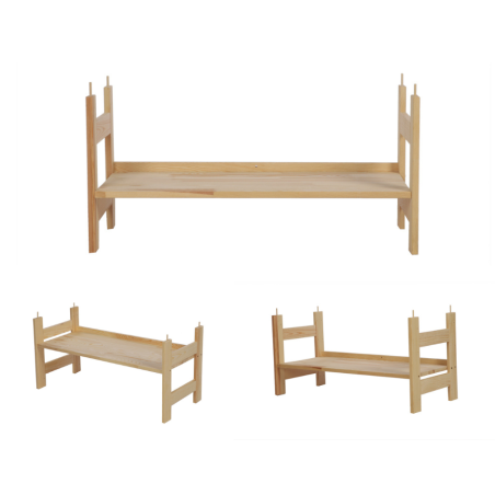 Nadstawka do Regału BERDO ~ Moduł Prosty ~ 38,4x80x34,4 cm brązowa