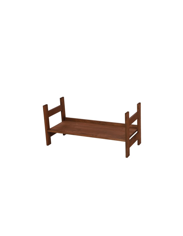 Regały drewniane - Nadstawka do Regału BERDO ~ Moduł Prosty ~ 38,4x80x34,4 cm brązowa - produkt MODO24.PL 1
