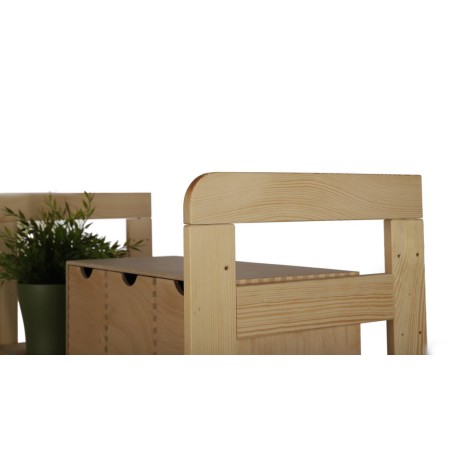 Nadstawka do Regału BERDO ~ Moduł Narożnikowy ~ 38,4x72x44,8 cm brązowa