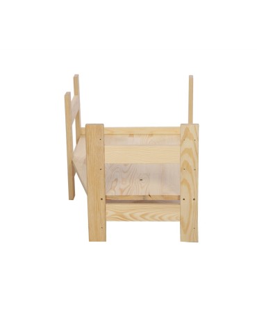 Regały drewniane - Nadstawka do Regału BERDO ~ Moduł Narożnikowy ~ 38,4x72x44,8 cm brązowa - product 9