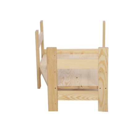 Nadstawka do Regału BERDO ~ Moduł Narożnikowy ~ 38,4x72x44,8 cm brązowa